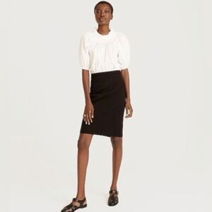 NWT J. Crew Black No. 2 Pencil Skirt